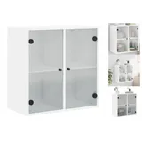 vidaXL Wandschrank mit Glastüren Weiß 68x37x68,5 cm