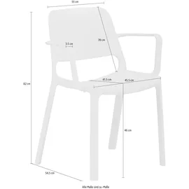 Mayer Sitzmöbel Mayer Stapelstühle myNUKE 2051 66 hellblau Kunststoff, 4 St.