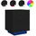 vidaXL Nachtschrank mit LED-Leuchten 4200 x 40 x 2880 cm Schwarz