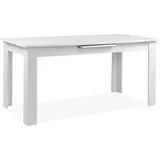 Kulissentisch >Birmingham< ausziehbar bis 200cm, in Weiß - 160/200x75x80cm (BxHxT) - Weiß