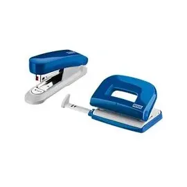 Novus Locher und Heftgeräte Set E210/E15 blau
