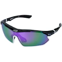 YEAZ Sport-Sonnenbrille schwarz/weiß/lila SUNRAY