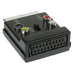 InLine S-VHS/Scart Adapter, Scart Stecker/Buchse an 3x Cinch / 1x S-VHS Buchse
