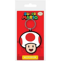 Sherwood Media Super Mario (Toad) Gummi-Schlüsselanhänger, weiß, Einheitsgröße