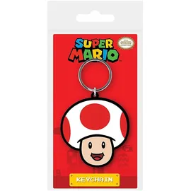 Sherwood Media Super Mario (Toad) Gummi-Schlüsselanhänger, weiß, Einheitsgröße