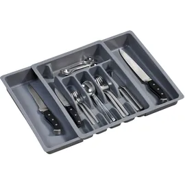 KESPER Variabler Besteckkasten ausziehbar 29-50 cm grau