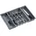 KESPER Variabler Besteckkasten ausziehbar 29-50 cm grau