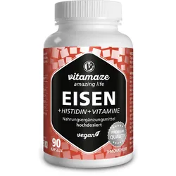 Eisen 20 mg+Histidin+Vitamine C/B9/B12 Kapseln 90 St