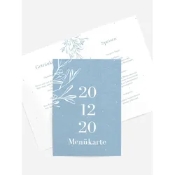 Menükarten Hochzeit selbst gestalten mit Spruch und Fotos im Onlinedesigner bei Meine-Kartenmanufaktur.de