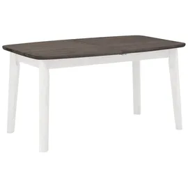 Home Affaire Esstisch HOME AFFAIRE "Palermo", weiß, B:140cm H:76cm T:90cm, Tische, Esstisch, mit Auszugfunktion, aus Massivholz, FSC zertifiziert