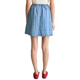Marc O'Polo Mini-Jeansrock Damen Gestreift Blau M
