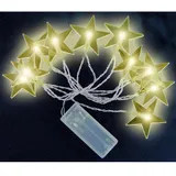 Lex LED Lichterkette Batterie 1 m Transparent