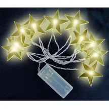 Lex LED Lichterkette Batterie 1 m Transparent