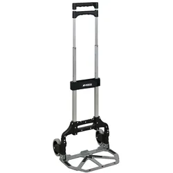 PROREGAL Klappbare Profi-Sackkarre ELEPHANT HxBxT 110x39x42cm Traglast 70kg Aluminiumrahmen, ergonomische Griffe, TRR Fachgummiräder Silber