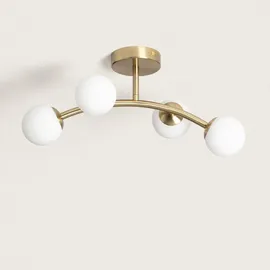 LEDKIA LIGHTING Moonlight Brass Ovo 4 Strahler rund gold