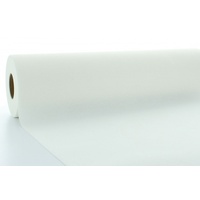 Sovie HORECA Airlaid Tischdeckenrolle Weiß, 120 cm x 40 m , 1 Stück Uni Basic Neutralfarben