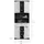 xonox.home Scout Hochschrank 74x31x191 cm Braun/Grau/Weiß Hochglanz