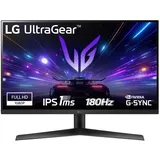 LG Ultragear Gaming Monitor, 27" Full HD 1080p, 1920x1080, AMD FreeSync, NVIDIA G-Sync Compatible, 180Hz,