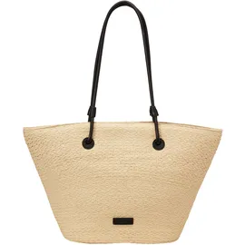 Marc O'Polo Shopper Papierstroh Yellow/Black