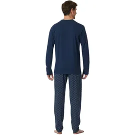 SCHIESSER Schlafanzug Casual Essentials in Admiral | Gr.: 54