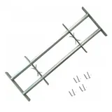 vidaXL Fenstergitter Verstellbar mit 2 Querstäben 500-650 mm