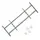 vidaXL Fenstergitter Verstellbar mit 2 Querstäben 500-650 mm