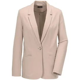 GOLDNER Damenblazer mit Reverskragen und Paspeltaschen in kiesel | Gr.: 50