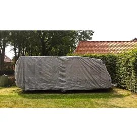 Garden Pleasure Wohnwagen-Abdeckplane 250 x 550 x 220 cm Grau