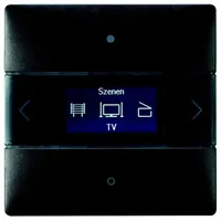 Theben 4801418 LUXORliving-Raumcontroller, integrierter Raumtemperaturregler, Farbe schwarz LUXORliving iON8