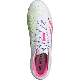 adidas Predator Pro FG Herren Cloud White/Lucid Pink/Lucid Lemon 43 1/3
