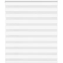 vidaXL Zebrarollo Weiß 120x100 cm Stoffbreite 115,9 cm Polyester, vidaXL