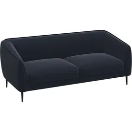 flexlux Couch Polyester 3-Sitzer Blau