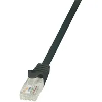 Logilink Patchkabel Cat5e, U/UTP RJ-45/RJ-45, 0.5m, Schwarz CP1023U