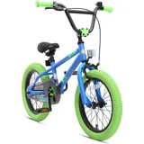 Bikestar Kinderfahrrad 16 Zoll RH 21 cm blau/grün