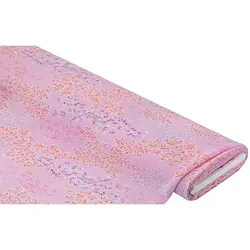 Plissierter Chiffon "Blumen", flieder-color