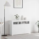 vidaXL Sideboard Weiß 116 x 30 x 75 cm Holzwerkstoff - Weiß