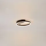 s.luce LED Ring 1-flg. rund schwarz