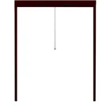 APANA Fliegengitter Insektenschutz Fenster Rollo Alurahmen Bausatz Insektenschutzrollo,Farbe:braun (RAL8017),Größe (Breite x Höhe):60 x 100 cm