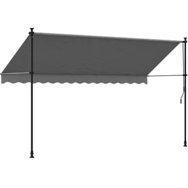 vidaXL Markise Einziehbar 350 x 150 cm anthrazit