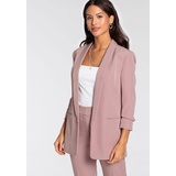 LAURA SCOTT Longblazer mit gerafften Ärmeln rosa 34