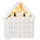 Homcom Adventskalender mit LED Lichtern und kleinem Dorf