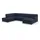 Home Affaire Wohnlandschaft HOME AFFAIRE "Balme, moderne Formensprache, zeitloses Design, U-Form", blau (dunkelblau), B:297cm H:75cm T:195cm, 100% Polyester, Sofas, Wohnlandschaft, Inkl. Zierkissen, wahlweise mit Bettfunktion