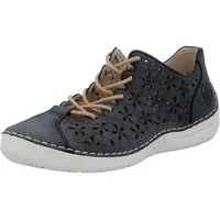 Rieker Damen 52518 Schnürschuhe, Blau, 37