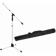 Omnitronic Mikrofonstativ MS-1W mit Galgen weiß