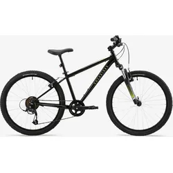 Kinderfahrrad Mountainbike 24 Zoll Rockrider Expl 500 schwarz 24