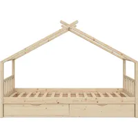 VitaliSpa Hausbett Design, 90x200 cm mit 2 Schubladen,