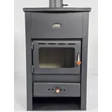 EEK A - Kaminofen aus Gusseisen Top 10.4 kW Multi Fuiel Holzofen Prity K2CP