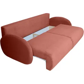 SUN GARDEN Carryhome Schlafsofa, Grau, 2-Sitzer, Füllung: Polyester, Schaumstoffflocken,Polyester, Schaumstoffflocken, 199x95x97 cm, Schlafen auf Sitzhöhe, Wohnzimmer, Sofas & Couches, Schlafsofas, Schlafsofas mit Bettkasten