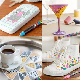 p.o.s.c.a. POSCA PC5M, blau metallic