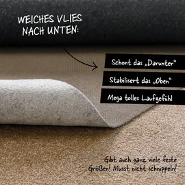 WECON HOME Antirutsch Teppichunterlage WECON HOME "RugPad Premium", creme, B:40cm H:6mm L:60cm, Polyester, Teppichunterlagen, Teppichunterlage, Anti-Rutsch-Matte, Komfort, Schutz